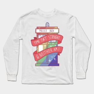 Time isn't straight and neither am I Long Sleeve T-Shirt